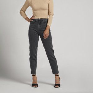 NWT SILVER JEAN CO Highly Desirable High Rise Straight Leg Jeans Black 18W